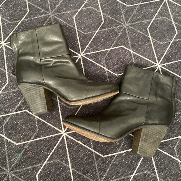 Rag & bone newbury classic black leather ankle boot bootie 38.5 8.5 Taylor Swift - Picture 7 of 10